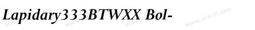 Lapidary333BTWXX Bol字体转换